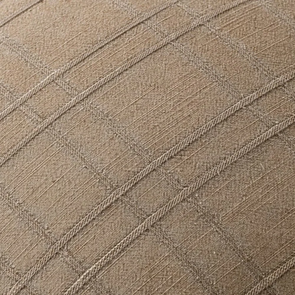 Set Of 2 18 X 18 Elegant Brown Linen Decorative Pillow Covers